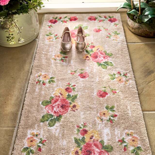 Vintage Rose Washable Runner - image 1