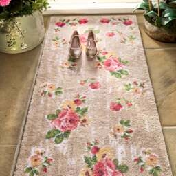 Vintage Rose Washable Runner - thumbnail 1