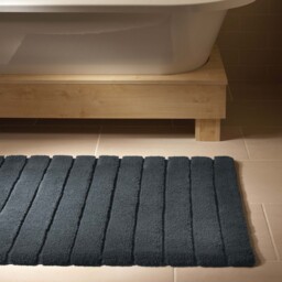 Bamboo Stripe Graphite Bathmat - thumbnail 3