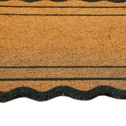 Green Scallop Border Coir Doormat - thumbnail 3