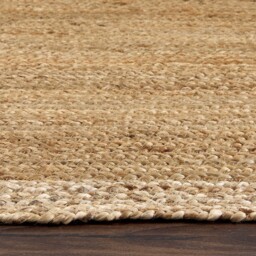 Jute Border Runner Natural White - thumbnail 3