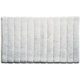 Bamboo Stripe White Bathmat