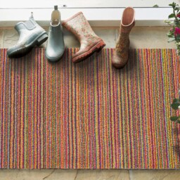 Candy Bright Stripe Washable Doormat - thumbnail 3