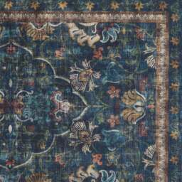 Midnight Paisley Eco-Washable Runner - thumbnail 5