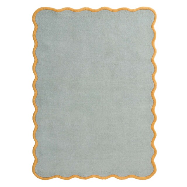 Scalloped Elsie Rug Duck Egg/Ochre - image 1