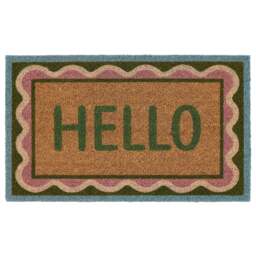 Hello Scallop Coir Doormat - thumbnail 1