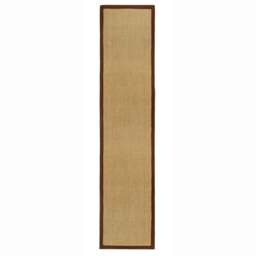 Sisal Natural with Dark Brown Border Runner - thumbnail 2