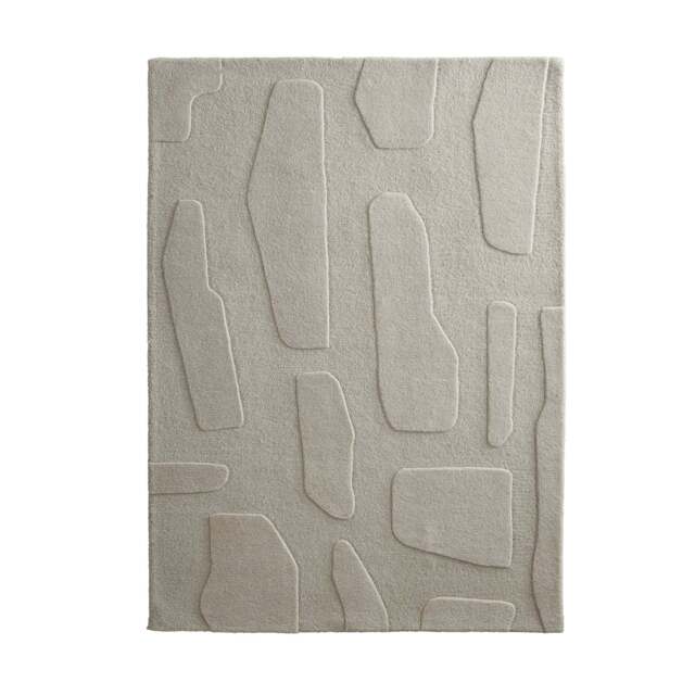Sculptured Wool Rug Stone Oatmeal - image 1