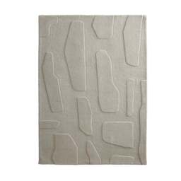 Sculptured Wool Rug Stone Oatmeal