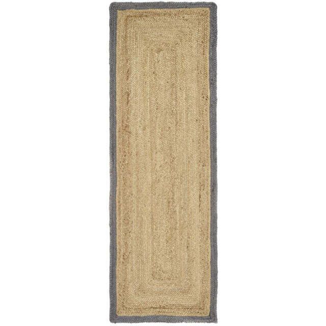 Jute Border Runner Grey - image 1