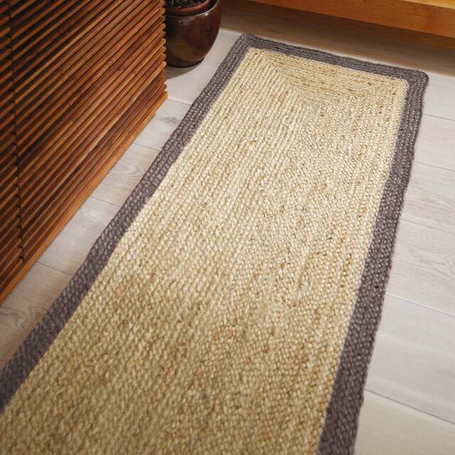 Jute Border Runner Grey - image 1