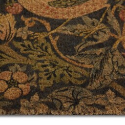 Morris & Co. Strawberry Thief Navy Coir Doormat - thumbnail 3