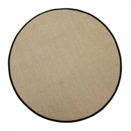 Sisal Light Beige with Black Border Rug - thumbnail 2