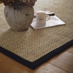 Sisal Light Beige with Black Border Rug - thumbnail 3