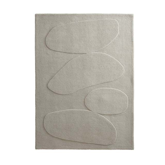 Sculptured Wool Rug Pebble Oatmeal - image 1