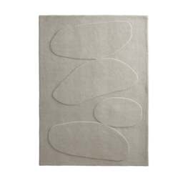 Sculptured Wool Rug Pebble Oatmeal