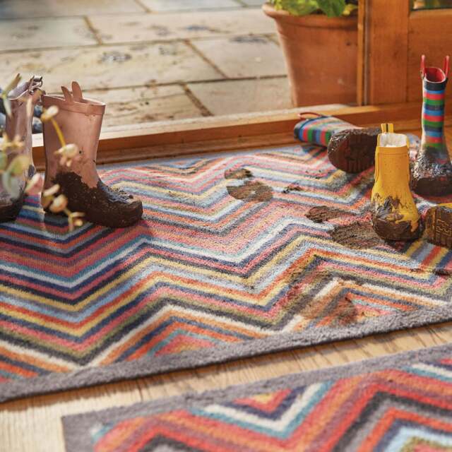 Chevron 1 Multicoloured Doormat - image 1