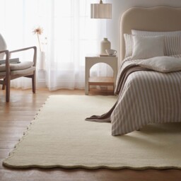 Scalloped Elsie Rug Cream