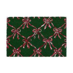 Festive Bows Coir Doormat