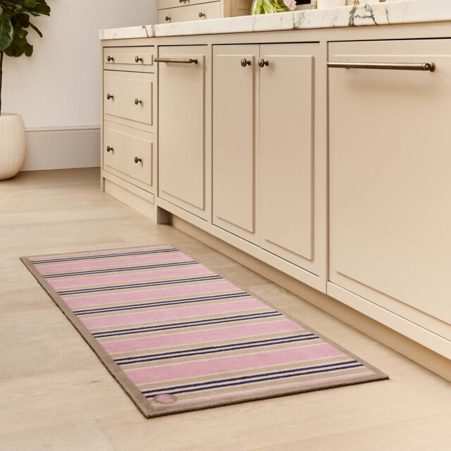 Timeless Stripe Blush Washable Runner - image 1