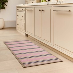 Timeless Stripe Blush Washable Runner - thumbnail 1