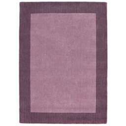 Borders Wool Rug Mauve - thumbnail 2