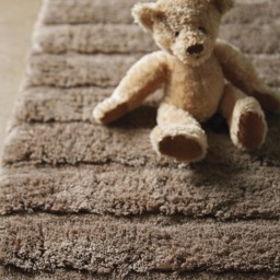 Bamboo Stripe Latte Bathmat - thumbnail 1