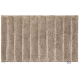 Bamboo Stripe Latte Bathmat