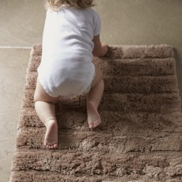 Bamboo Stripe Latte Bathmat - thumbnail 3