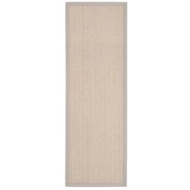 Sisal Boucle Soft Grey Runner - image 1