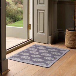 Paisley Grey Washable Doormat