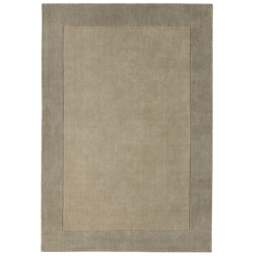 Borders Wool Rug Taupe - thumbnail 2