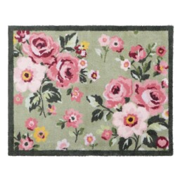 Country Rose Floral Washable Doormat