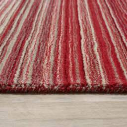 Fine Stripes Rug Red - thumbnail 4