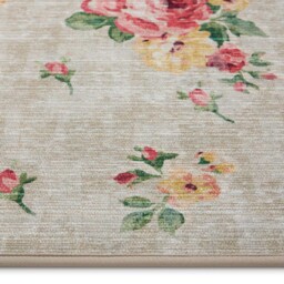 Vintage Rose Natural Eco-Washable Rug - thumbnail 3