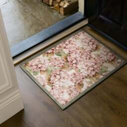 Wild Hydrangea Washable Doormat
