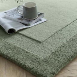 Stacked Borders Soft Green Rug - thumbnail 3