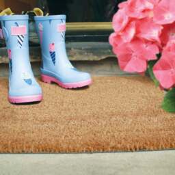 Plain Natural Coir Doormat