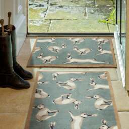 Farmhouse Hares Washable Doormat - thumbnail 1