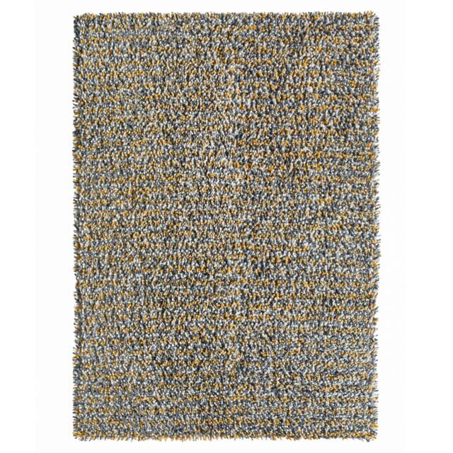 Rocks Shaggy Wool Rug Ochre - image 1