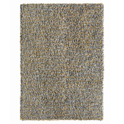 Rocks Shaggy Wool Rug Ochre