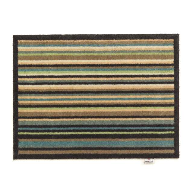 Stripe 84 Blue/Green Washable Doormat - image 1