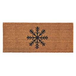 Christmas Coir Insert Snowflake Doormat - thumbnail 1
