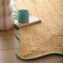 Jute Scalloped Edge Runner Green - thumbnail 3