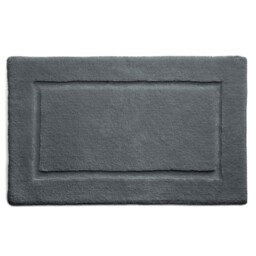 Bamboo Border Graphite Bathmat