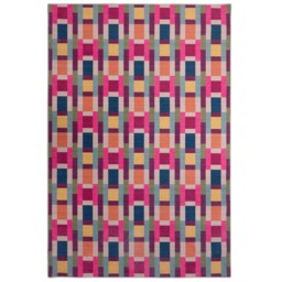 Jude Geo Weave Bright Eco-Washable Rug - thumbnail 2