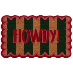 Howdy Stripe Coir Doormat - thumbnail 1