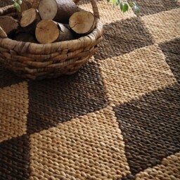 Diamond Jute Natural/Brown Rug - thumbnail 3