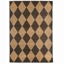 Diamond Jute Natural/Brown Rug