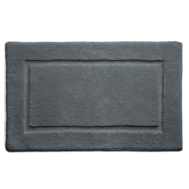 Bamboo Border Graphite Bathmat - image 1